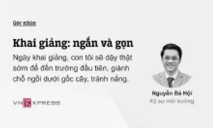 Khai giảng: ngắn và gọn